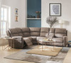Olwen - Power Motion Sectional Sofa - Mocha Nubuck