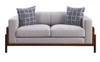 Pelton - Loveseat - Fabric & Walnut