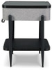 Jorvalee - Accent Table with Speaker - Gray / Black