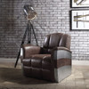 Brancaster - Accent Chair - Retro Brown Top Grain Leather & Aluminum