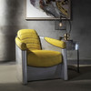 Brancaster - Accent Chair - Yellow Top Grain Leather & Aluminum