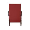 Raina - Rocking Chair - Red PU & Espresso Finish