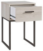 Socalle - Light Natural - One Drawer Night Stand - Vinyl-Wrapped