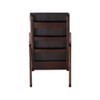 Raina - Rocking Chair - Dark Brown Synthetic Leather & Espresso