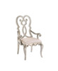 Esteban - Arm Chair (Set of 2) - Ivory Velvet & Antique Champagne