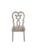 Esteban - Side Chair (Set of 2) - Ivory Velvet & Antique Champagne