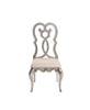 Esteban - Side Chair (Set of 2) - Ivory Velvet & Antique Champagne Finish