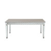 Varian - Dining Table - Mirrored & Antique Platinum - 30"