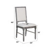 Leventis - Side Chair (Set of 2) - Cream Linen & Weathered Gray