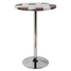 Brancaster - Bar Table - Retro Brown Top Grain Leather & Aluminum