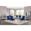 Varian - 78" Dining Table - Mirrored & Antique Platinum