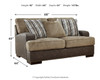 Alesbury - Loveseat - Chocolate