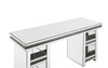 Noralie - Writing Desk - Clear Glass, Mirrored & Faux Diamonds
