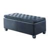Rebekah - Bench With Storage - Gray Fabric