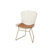 Achellia - Side Chair (Set of 2) - Whiskey PU & Gold