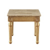 Daesha - End Table - Marble Top & Antique Gold