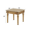 Daesha - End Table - Marble Top & Antique Gold