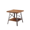 Ikram - End Table Set of 2) - Weathered Oak & Sandy Black