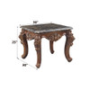 Forsythia - End Table - Marble Top & Walnut