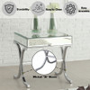 Yuri - End Table - Mirrored & Chrome