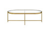 Charrot - Coffee Table - Clear Glass & Gold Finish