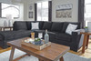 STELLAR Dark Gray 112" Wide Queen Sleeper Sectional