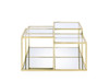 Uchenna - Coffee Table - Clear Glass & Gold