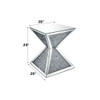 Noralie - End Table With Faux Diamonds - Mirrored