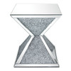 Noralie - End Table With Faux Diamonds - Mirrored