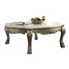 Dresden II - Coffee Table - Gold Patina & Bone