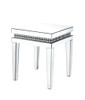 Lotus - End Table - Mirrored & Faux Crystals Inlay