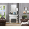 Nysa - 42" Fireplace - Mirrored & Faux Crystals