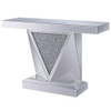 Noralie - 31"H Console Table - Mirrored & Faux Diamonds