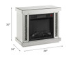 Noralie - Fireplace - Mirrored & Faux Diamonds