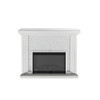Nysa - 40" Fireplace - Mirrored & Faux Crystals