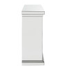 Nysa - 40" Fireplace - Mirrored & Faux Crystals