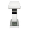 Nysa - 47"L Console Table - Mirrored & Faux Crystals