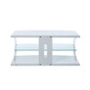 Aileen - TV Stand - White & Clear Glass
