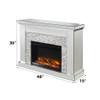 Laksha - Fireplace - Mirrored & Stone