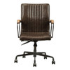 Joslin - Office Chair - Distress Chocolate Top Grain Leather