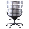 Megan - Office Chair - Vintage Black Top Grain Leather & Aluminum