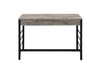 Disho - Writing Desk With USB - Light Weathered Oak & Black