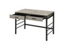 Disho - Writing Desk With USB - Light Weathered Oak & Black