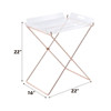 Cercie - Tray Table - Clear Acrylic & Copper