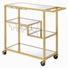 Adamsen - Serving Cart - Mirrored & Champagne