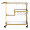 Adamsen - Serving Cart - Mirrored & Champagne