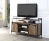 Rashawn - TV Stand - Rustic Oak & Black