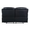 Ralorel - Loveseat - Black Top Grain Leather