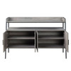 Samiya - TV Stand - Gray Oak & Black
