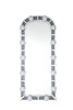 Noralie - Accent Floor Mirror - Mirrored & Faux Diamonds